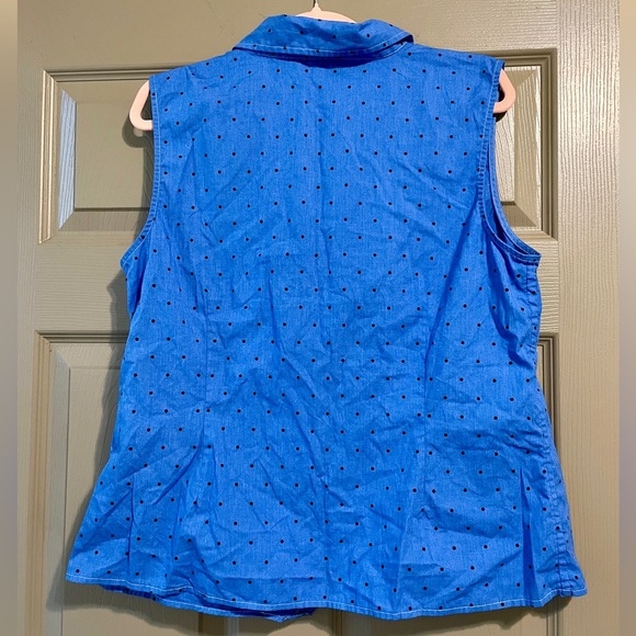 Polka Dot Button Down Top - Picture 3 of 5